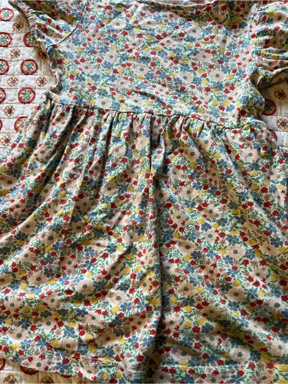 Mini Boden Floral Dress size 7/8 - Picture 2 of 5